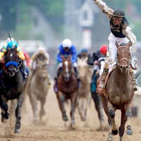 Jockey Silks and Spectators