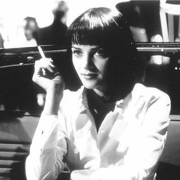 Uma Thurman as Mia Wallace in Pulp Fiction
